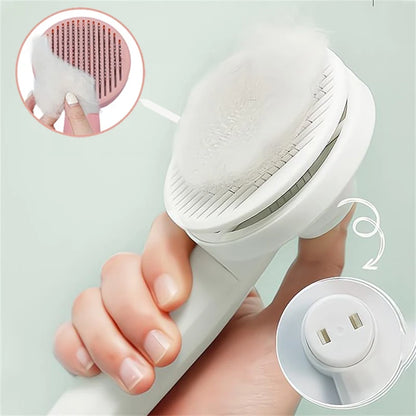 Pet Grooming Brush: Removes Hair and Cleans for Cats