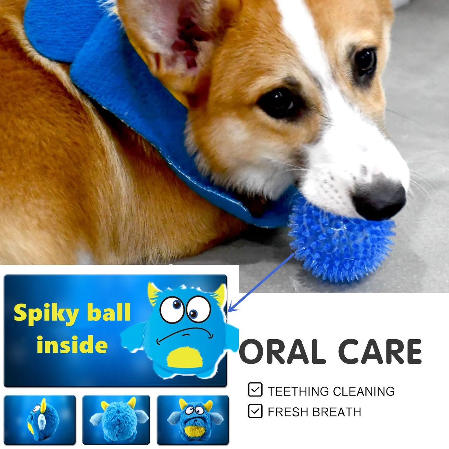 Squeaker Interactive Dog Toy Balls