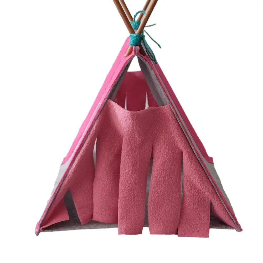 Triangular Felt Cloth Tent Hideaway for Hamsters, Rabbits, and Small Pets