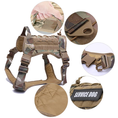 Tactical Dog Harness & Leash Set