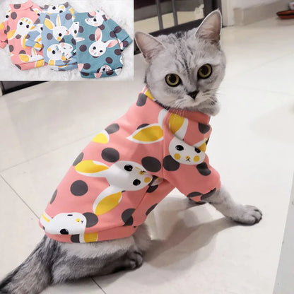 Sweet Pet Clothes for Cats - Winter Warm Cat Hoodie Sweater