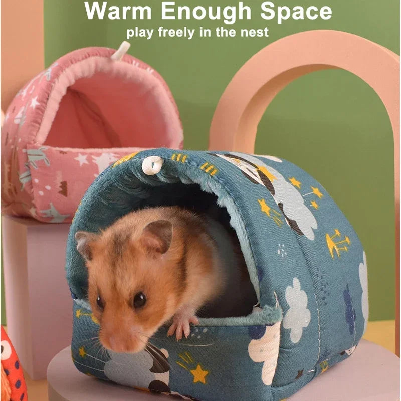 1PC Comfortable Hamster House Small Animal Sleeping Bed