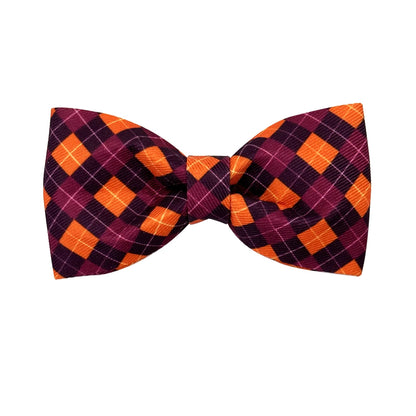 50/100Pcs Halloween Plaid Dog Supplies Sliding Dog Bow Tie Pets Dog Bowties