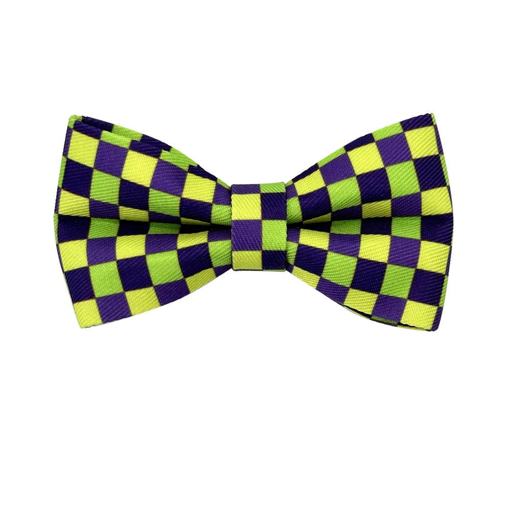 50/100Pcs Halloween Plaid Dog Supplies Sliding Dog Bow Tie Pets Dog Bowties