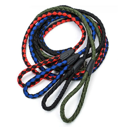 Sturdy Pet Dog Leash with Heavy-Duty Metal Clasp for Outdoor Activities