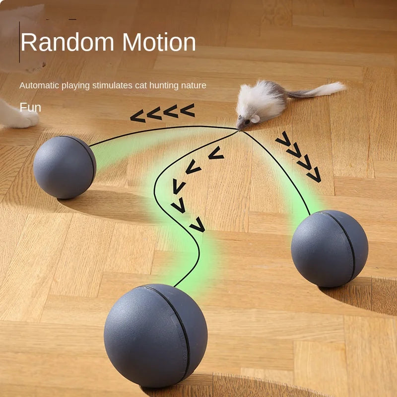 Cat Toys Indoor Automatic Rolling Magic Ball Electronic Interactive Game Accessories