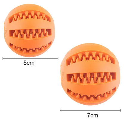 Dog Ball Toys for Small Dogs Interactive Elasticity Puppy Chew Toy for Tooth Cleaning