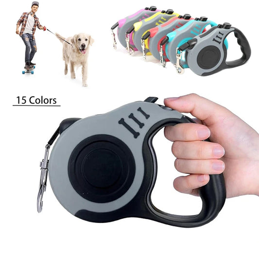 Durable Automatic Retractable Dog Leash - Ideal for Walking and Running