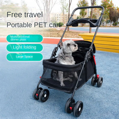 W02-C Pet Cat / Dog Cart Lightweight and Foldable!