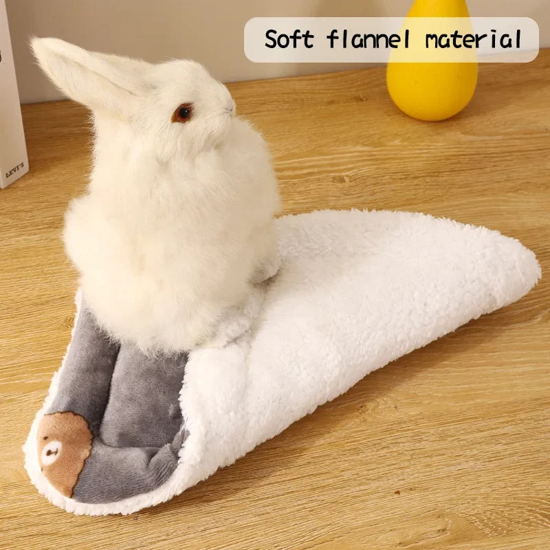 Rabbit Chinchilla Bed Mat House Nest Hamster Accessories Small Animal Guinea Pig Hamster Bed House Winter Warm Squirrel Hedgehog