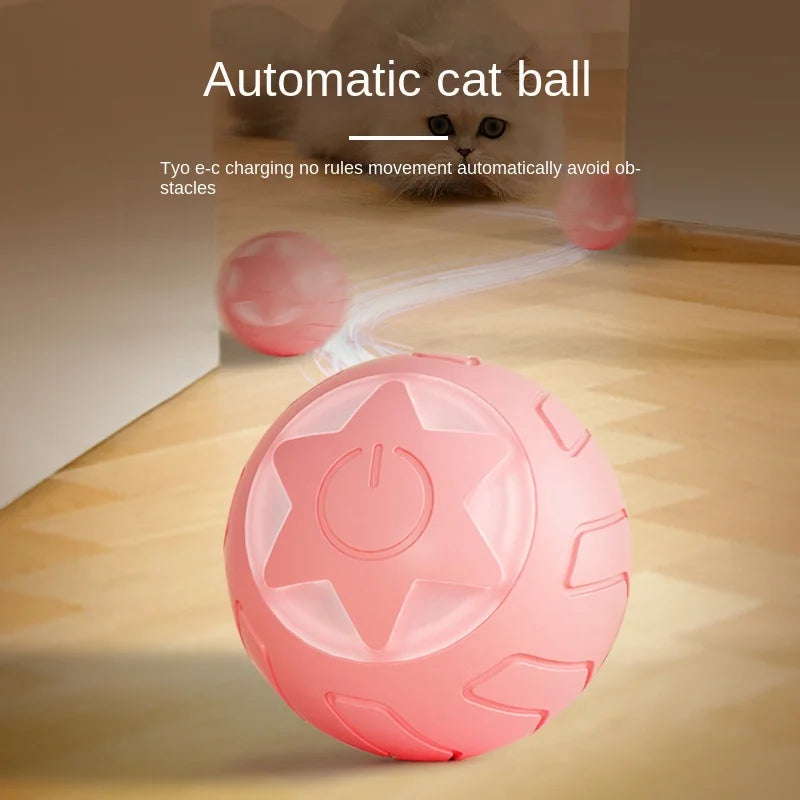 Cat Interactive Ball Smart Cat Toys Indoor Automatic Rolling Magic Ball Electronic Interactive Cat Toy