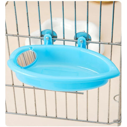 Mirrored Bird Bath Pet Cage