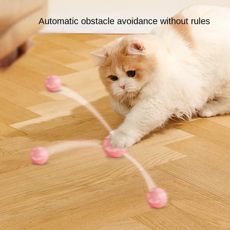 Cat Interactive Ball Smart Cat Toys Indoor Automatic Rolling Magic Ball Electronic Interactive Cat Toy