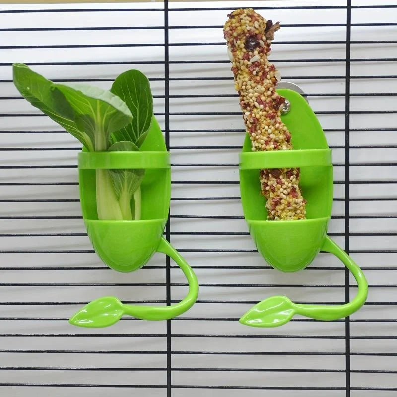 1pcs Bird Cuttlebone Holder Bird Cage Feeding Holder