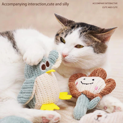 Creative Relaxation Plush Toys Relieve Boredom Catnip Pet Cat Supplies Chew-resistant Molar-resistant Kitten Accessories