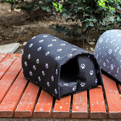 Pet Cat House Bed Outdoor Waterproof Removable Thickened Warm Mats