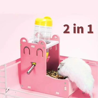 Durable Hamster Drinker Small Pet Bottle Holder Hamster Rabbit Food Feeder Cute Mini Water Feeding Pet Supplies