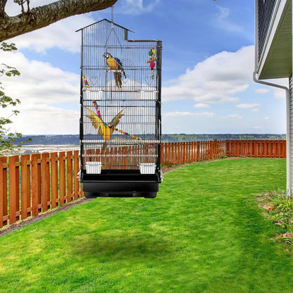 39-inch Roof Top Large Flight Parrot Bird Cage