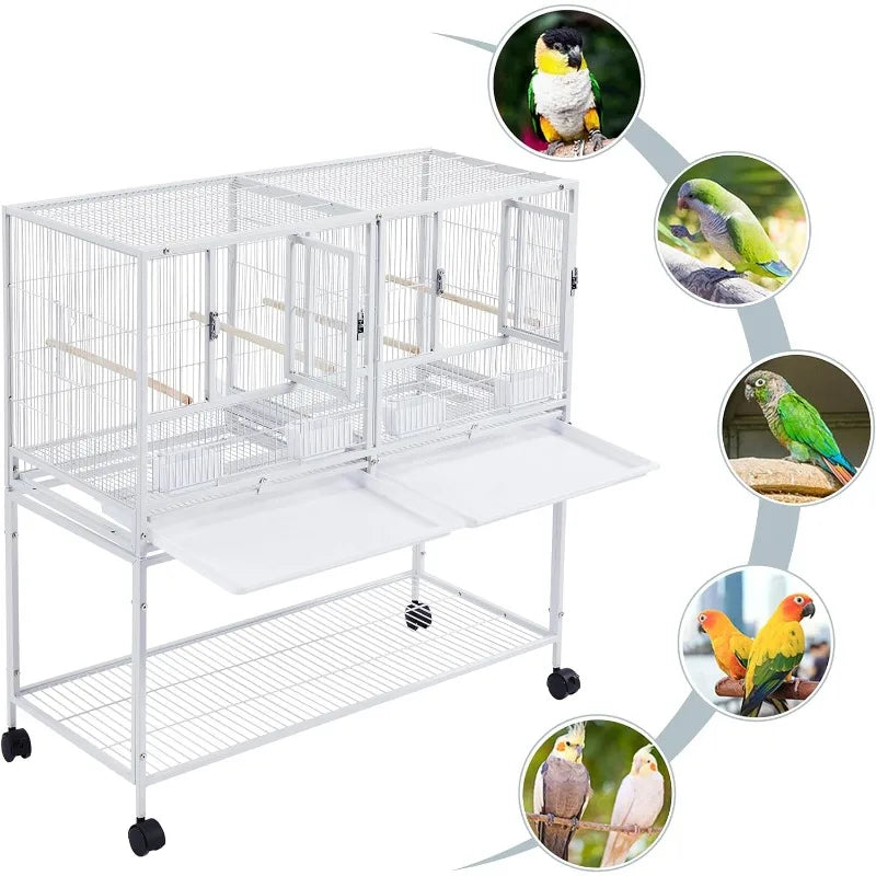 Stackable Divided Breeder Breeding Parakeet Bird Cage