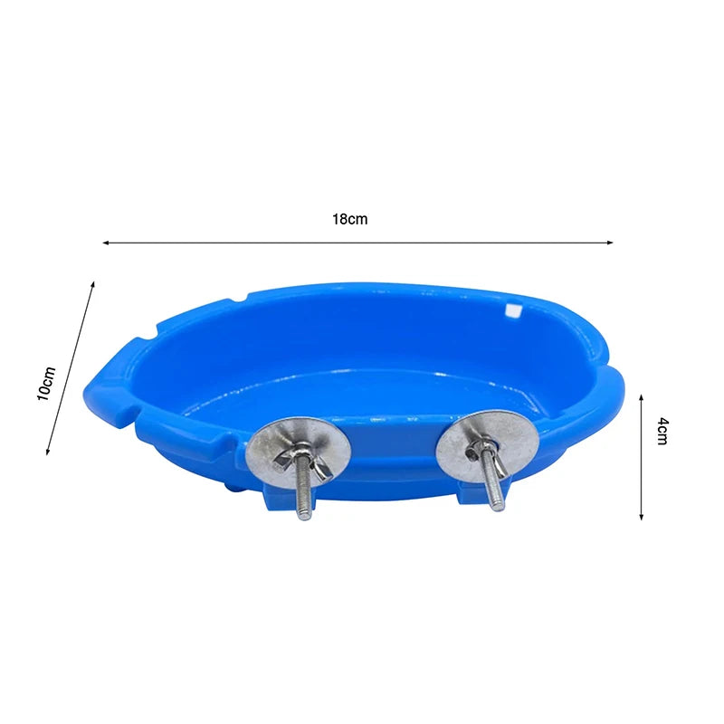 Bird Birdbath Tub Parrot Bath Supplies Bath Room Feeder