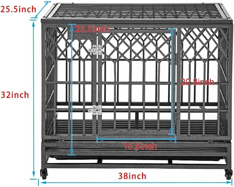 SMONTER Heavy Duty Dog Cage