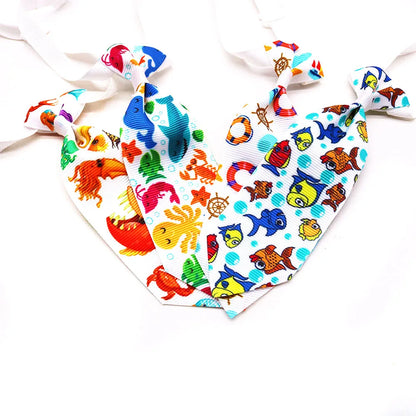 10PCS Beach Party Pet Necktie Bulk