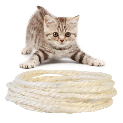 Natural Sisal Rope Cat Scratcher Rope Tree Scratching DIY Toy Paw Claw Furniture Protector