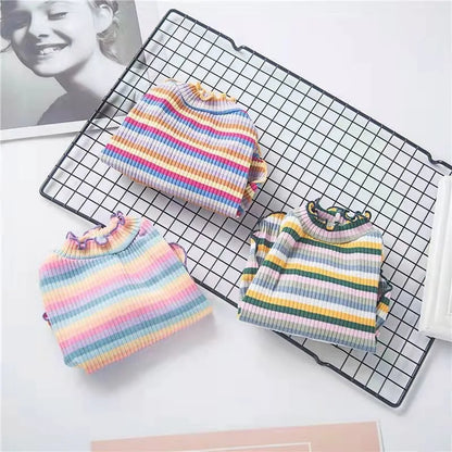 Colorful Stripe Sphynx Cat Vest Shirt for Small Cats