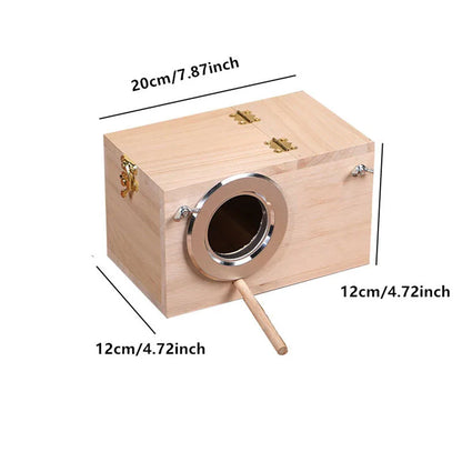 Wooden Bird Cage Nesting Box Breeding Hatching Nest