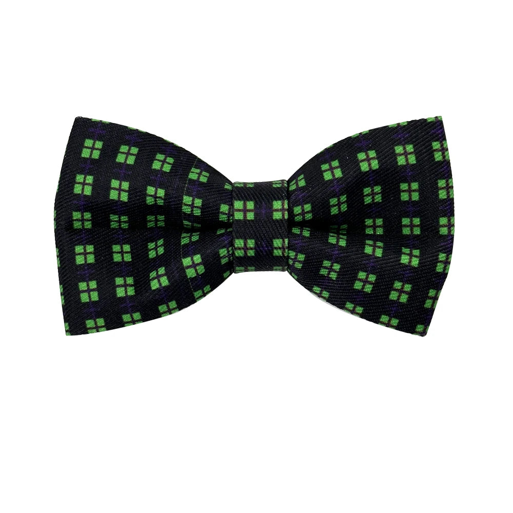 50/100Pcs Halloween Plaid Dog Supplies Sliding Dog Bow Tie Pets Dog Bowties