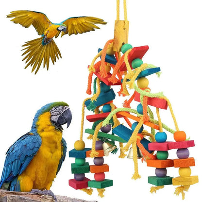 Parrot Pet Bird Chew Toy Perch Budgie Cockatiel Toys