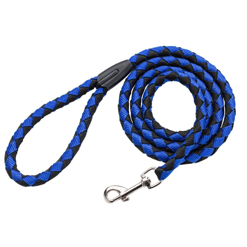 Sturdy Pet Dog Leash with Heavy-Duty Metal Clasp for Outdoor Activities