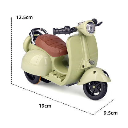 Motorcycle Toys For Hamster 360-Degree Rotating Light Electric Scooter