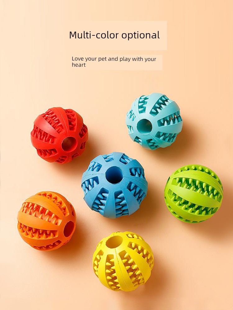 Rubber Tooth Cleaning Balls, Bold, Exciting Colors!