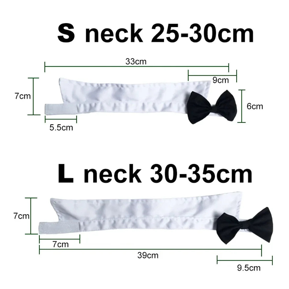 Dog Cat Tuxedo Collar Cat Wedding Bowtie Puppy Bow Tie Tux Collar Costume Birthday Easter Valentines Dog Bowtie Pet Accessories