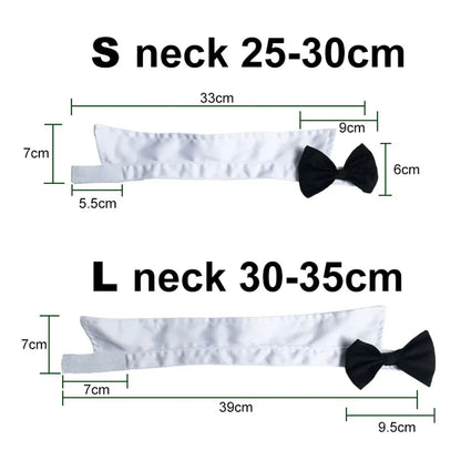 Dog Cat Tuxedo Collar Cat Wedding Bowtie Puppy Bow Tie Tux Collar Costume Birthday Easter Valentines Dog Bowtie Pet Accessories