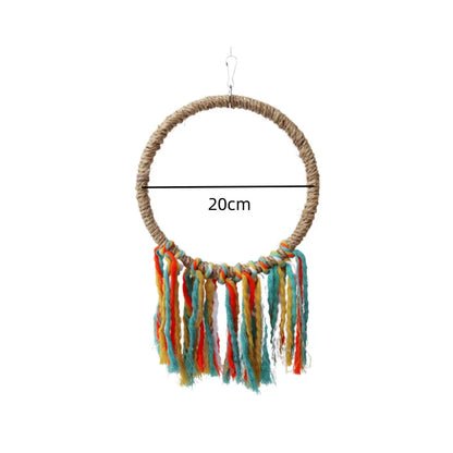 Pet Bird Parrot Toy Cotton Rope Circle Toys