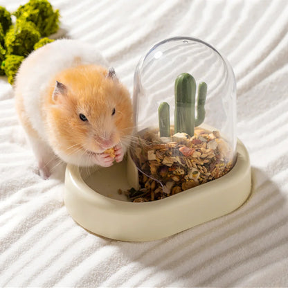 Hamster Food Dispenser Automatic Feeding Machine Small Animals Supplies