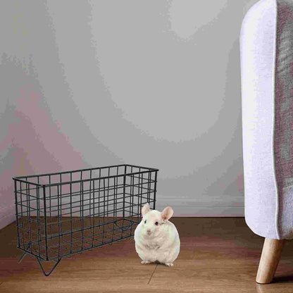 Rabbit Hay Feeder Iron Frame Hay Holder Pet Hay Feeder Rack Small Animal Basket Hay Food Feeding Manger Bunny Guinea