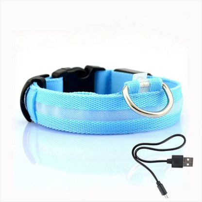 Led Dog Collar Light Anti-lost Collar For Dogs Puppies Night Luminous