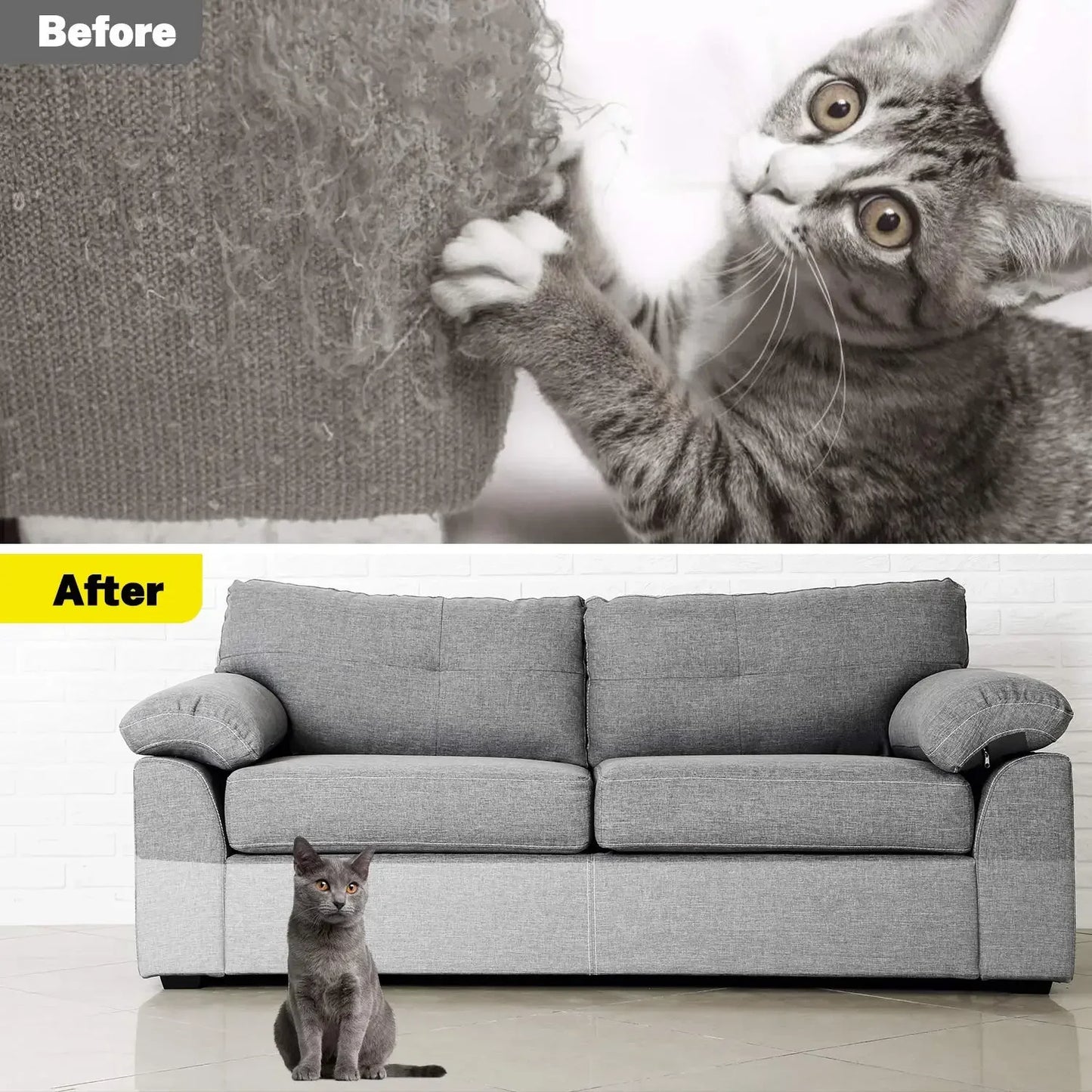 Cat Scratch Sofa Protection Pads Self-adhesive Pet Furniture Protectors Cover