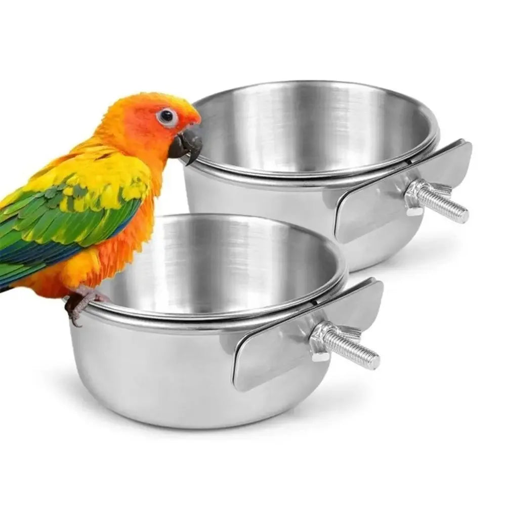 Rabbit Pet Food Dish Stainless Steel Clamp