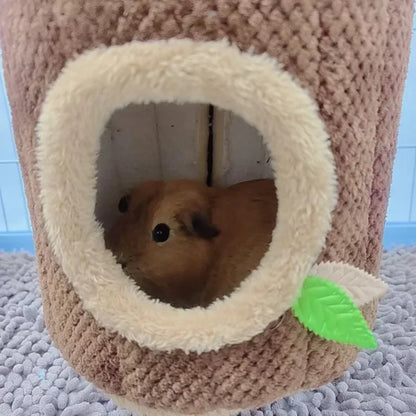 Small Animals Pet House Hamster Nest Stump Shaped Round