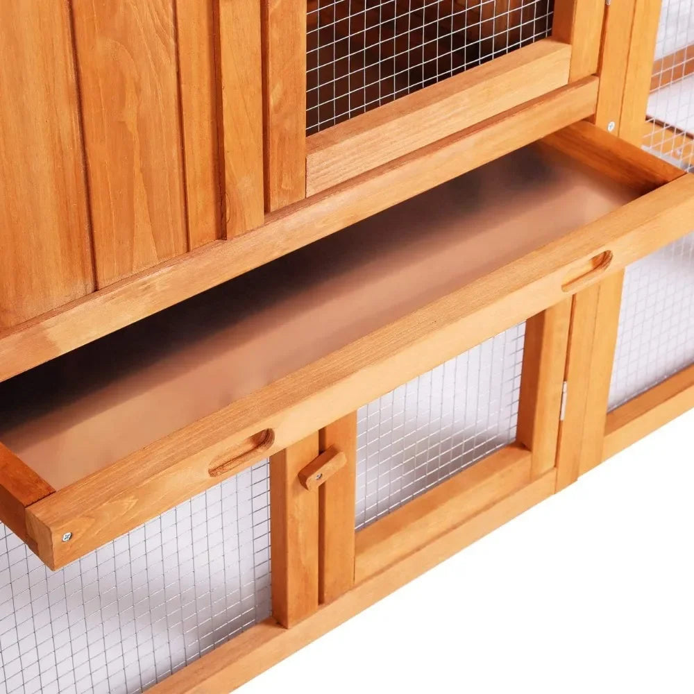 Chicken Coop Large Wooden Outdoor Cage