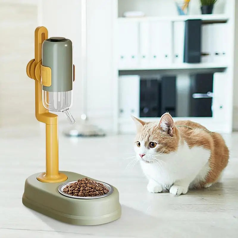 Pet Feeder and Automatic Water Dispenser