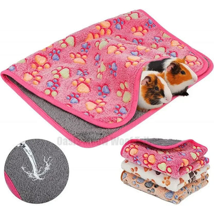 Soft Sleep Mat for Hamster Pet Pee Pad Puppy Kitten Blanket Bed Mat Guinea Pig Plush Mat Bed