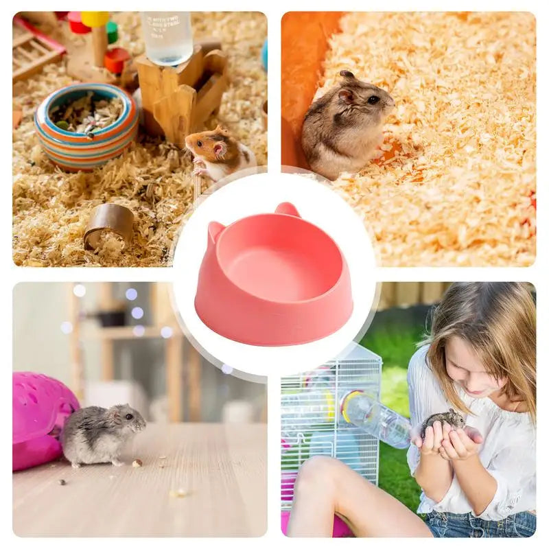 Hamster Feeding Bowl Hamster Food Water Bowl For Pig Small Pets Feeder Dish Pet Food Bowl Supplies