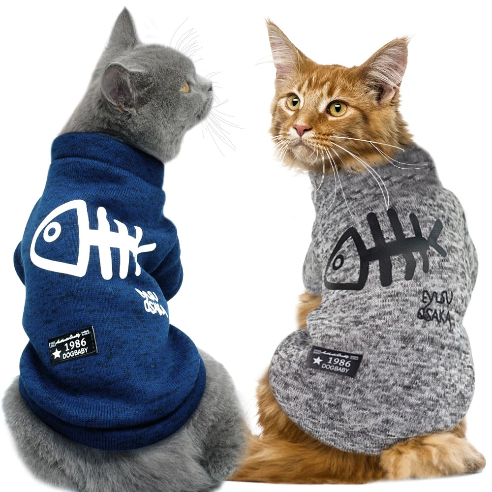 Winter Cat is Clothing Hoodies For Kitty Outfits Cat Coats and Jackets