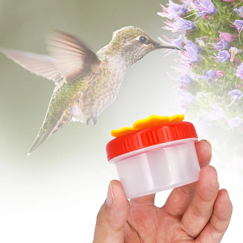 Bird Feeders Flower Wild Hummingbird Handheld Feeder With Cleaning Brush