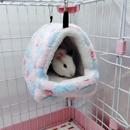 Cute Hamster House Winter Thickening Warm Soft Beds